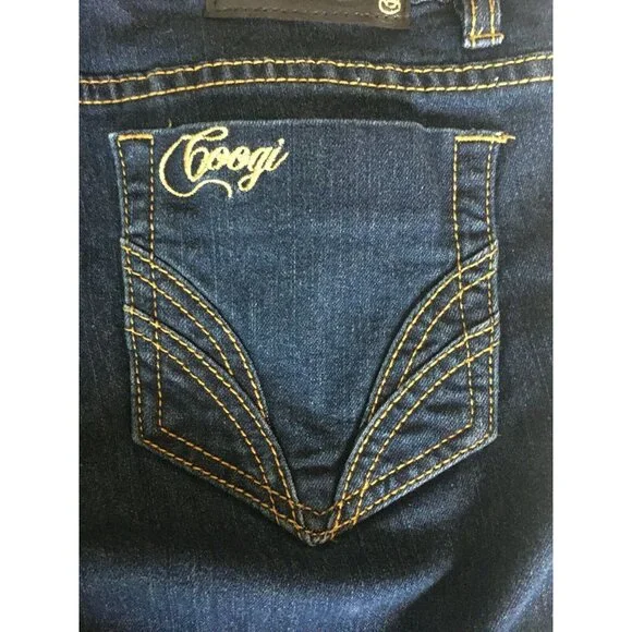 Coogi Capris Jeans Junior Size 11 12 American Flag Pockets - Picture 6 of 12